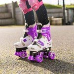 Adjustable Osprey Kids Purple Roller Skates