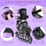 Adjustable Kids Inline Skates with Light-Up Wheels