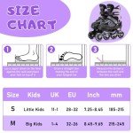 Adjustable Kids Inline Skates with Light-Up Wheels