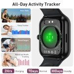 Smart Fitness Watch with Heart Rate & Call Function
