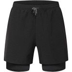 HOPLYNN Men's 2-in-1 Breathable Workout Shorts