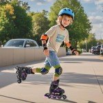 Adjustable Inline Skates for Kids with Light-Up Wheels