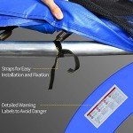 8ft Blue Replacement Safety Pads for Trampoline