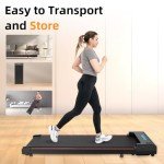 LIKESPORTING Portable Walking Pad Treadmill for Home