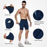 Men's 3-Pack Compression Workout Shorts with Pockets