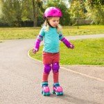 Beginner Pink Quad Roller Skates for Kids