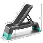 Leikefitness Adjustable Aerobic Deck & Dumbbell Bench
