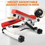 Stair Stepper with Resistance Bands for Home Workouts