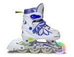 Adjustable Light-Up Inline Roller Skates for All Ages
