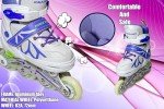 Adjustable Light-Up Inline Roller Skates for All Ages