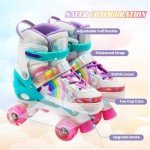 TENBOOM Adjustable Roller Skates for Girls and Women