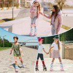 TENBOOM Adjustable Roller Skates for Girls and Women