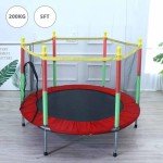 6FT Toddler Trampoline with Safety Enclosure Net