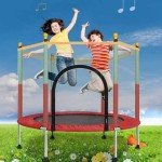 6FT Toddler Trampoline with Safety Enclosure Net