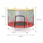 6FT Toddler Trampoline with Safety Enclosure Net