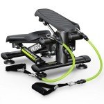 Mini Stepper with Resistance Bands and LCD Monitor
