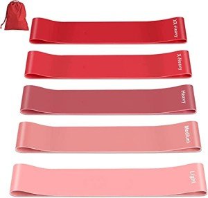 5-Piece Natural Latex Resistance Bands Set