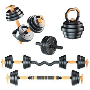 Versatile 6-in-1 Adjustable Dumbbell and Barbell Set