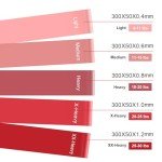 5-Piece Natural Latex Resistance Bands Set