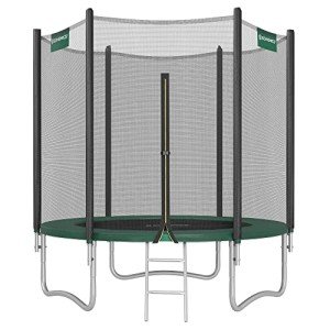 Kids 6 ft Trampoline with Safety Enclosure and Ladder