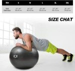 Anti-Burst Exercise Ball with Hand Pump - 55CM