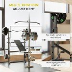 SPORTNOW Adjustable Weight Bench and Rack Combo