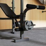 SPORTNOW Adjustable Weight Bench and Rack Combo