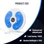 Adjustable Waist Twisting Disc with Handles - Blue