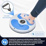 Adjustable Waist Twisting Disc with Handles - Blue