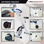 Ultrasport Folding Exercise Bike - Quiet & Comfortable