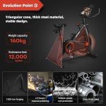 CHAOKE Magnetic Indoor Cycling Bike for Home Fitness