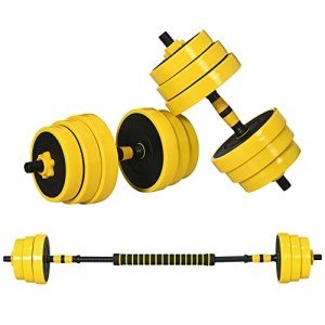 Adjustable 25KG Dumbbell and Barbell Set