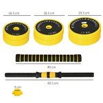 Adjustable 25KG Dumbbell and Barbell Set