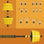 Adjustable 25KG Dumbbell and Barbell Set