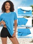 Women's Moisture-Wicking Short Sleeve Workout Tees
