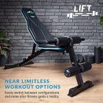 Adjustable Bluefin Fitness Weight Bench - Foldable & Versatile