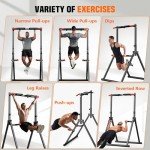 Foldable Power Tower Pull Up Dip Station