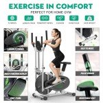 2-in-1 Elliptical Cross Trainer with LCD Monitor