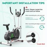 2-in-1 Elliptical Cross Trainer with LCD Monitor