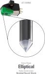Audio-Technica VM95E Elliptical Stereo Cartridge - Green
