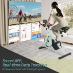 Magnetic Resistance Exercise Bike with App Support