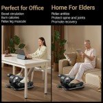 Under Desk Elliptical Pedal Exerciser with 12 Speeds