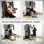 SPORTNOW Multi Gym Workout Station with 65kg Weight Stack