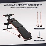 Adjustable Sit Up Bench with Arm Rope