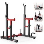 PASYOU Adjustable Heavy Duty Squat Rack Stand