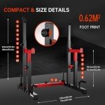 PASYOU Adjustable Heavy Duty Squat Rack Stand