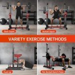 PASYOU Adjustable Heavy Duty Squat Rack Stand
