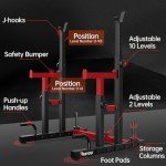 PASYOU Adjustable Heavy Duty Squat Rack Stand