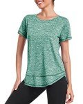 Women's Short Sleeve Gym T-Shirt - Green