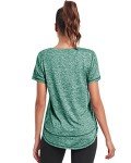 Women's Short Sleeve Gym T-Shirt - Green